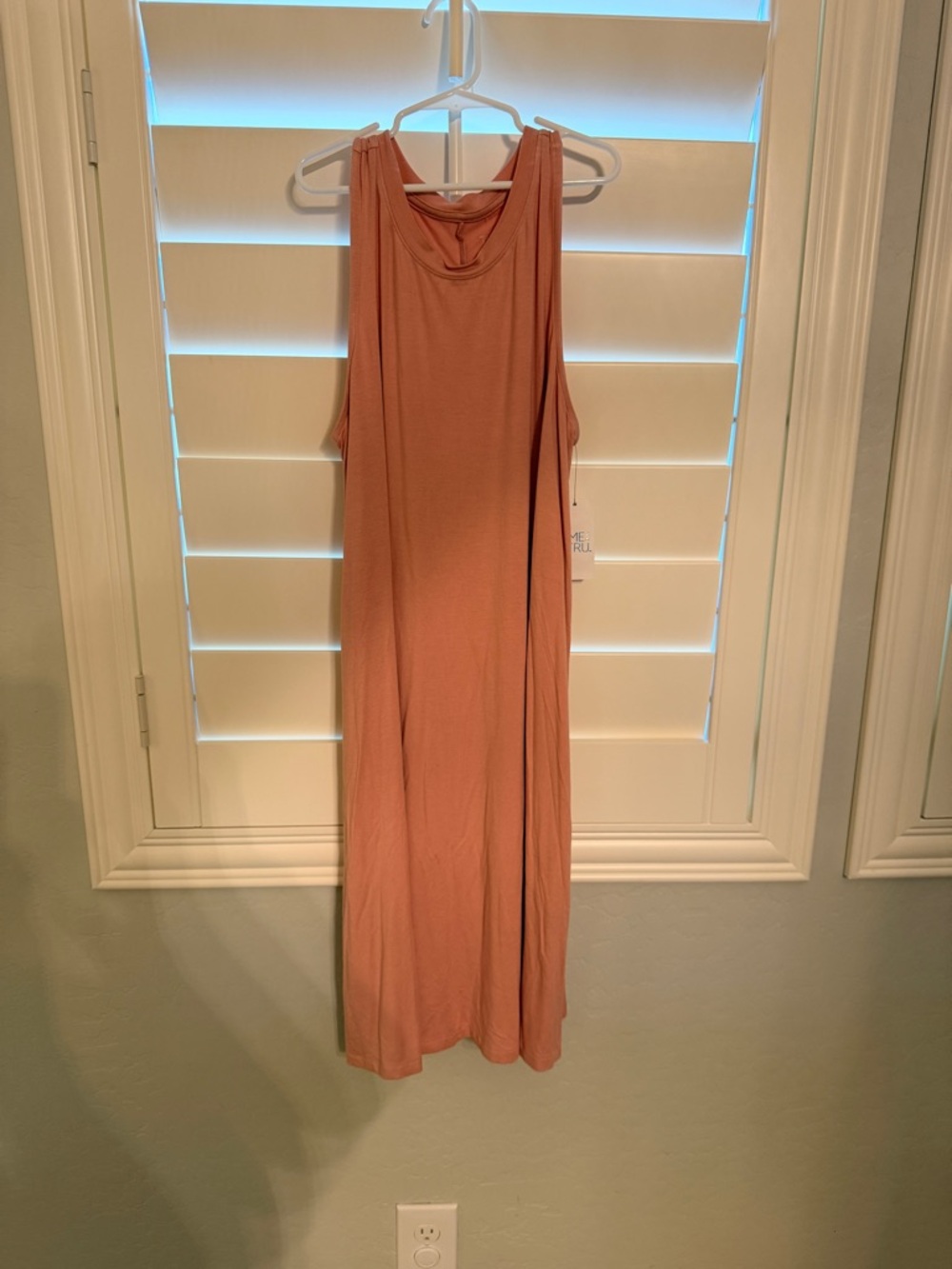 Time and Tru Sleeveless Maxi Dress in Dusty Rose
